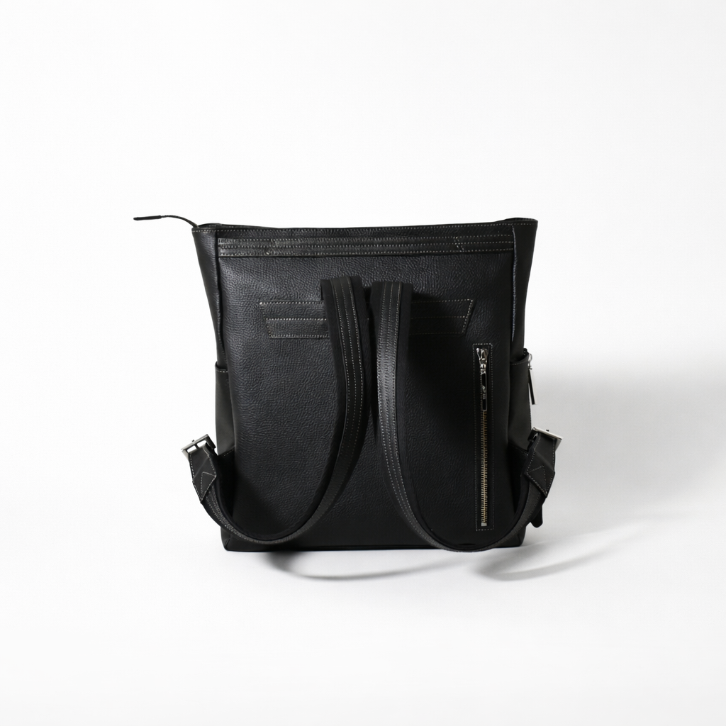 Genuine leather multi-functional shoulder pouch