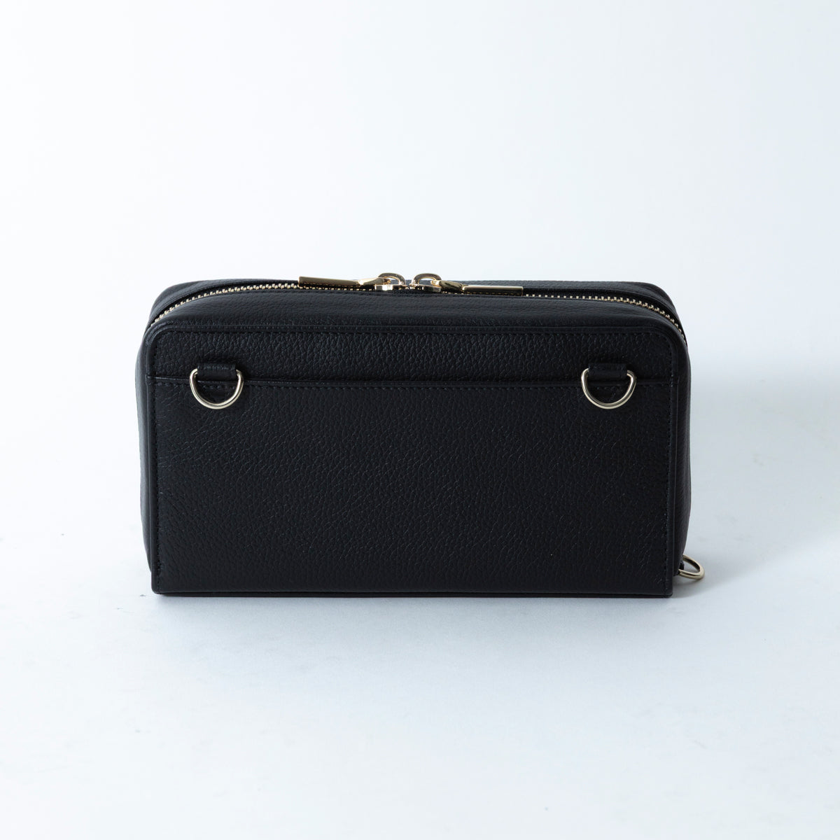 Genuine leather multi-functional shoulder pouch