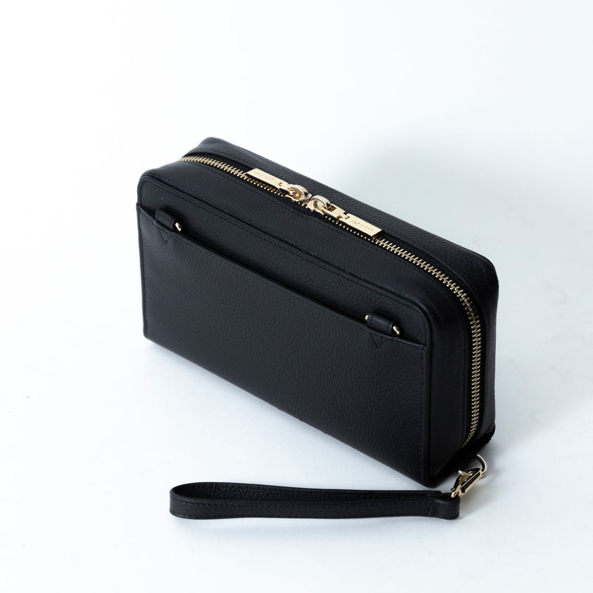Genuine leather multi-functional shoulder pouch