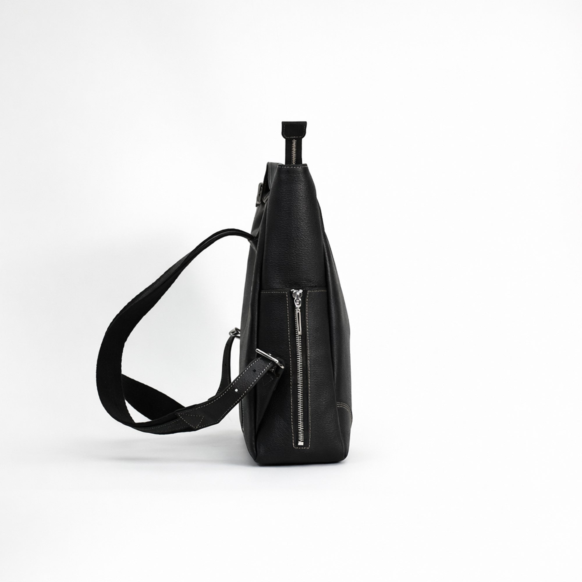 Genuine leather multi-functional shoulder pouch