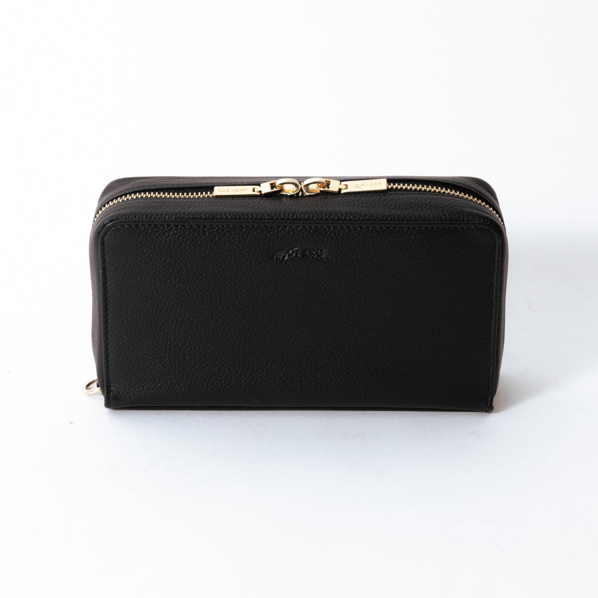 Genuine leather multi-functional shoulder pouch
