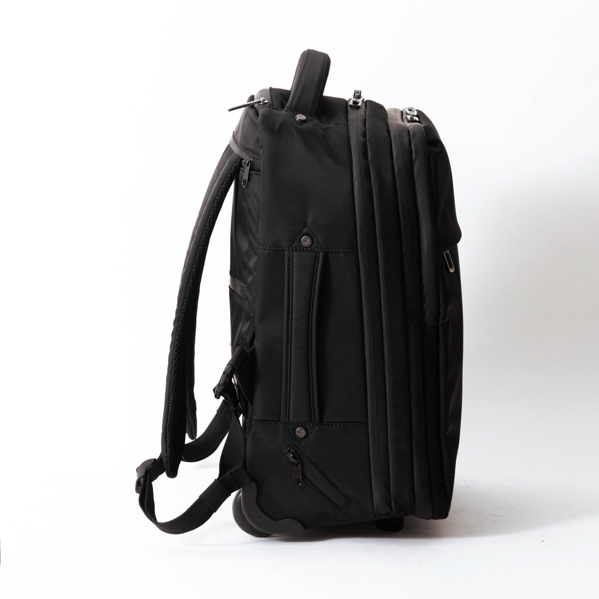 Rain-resistant two-wheeled backpack carry, size S