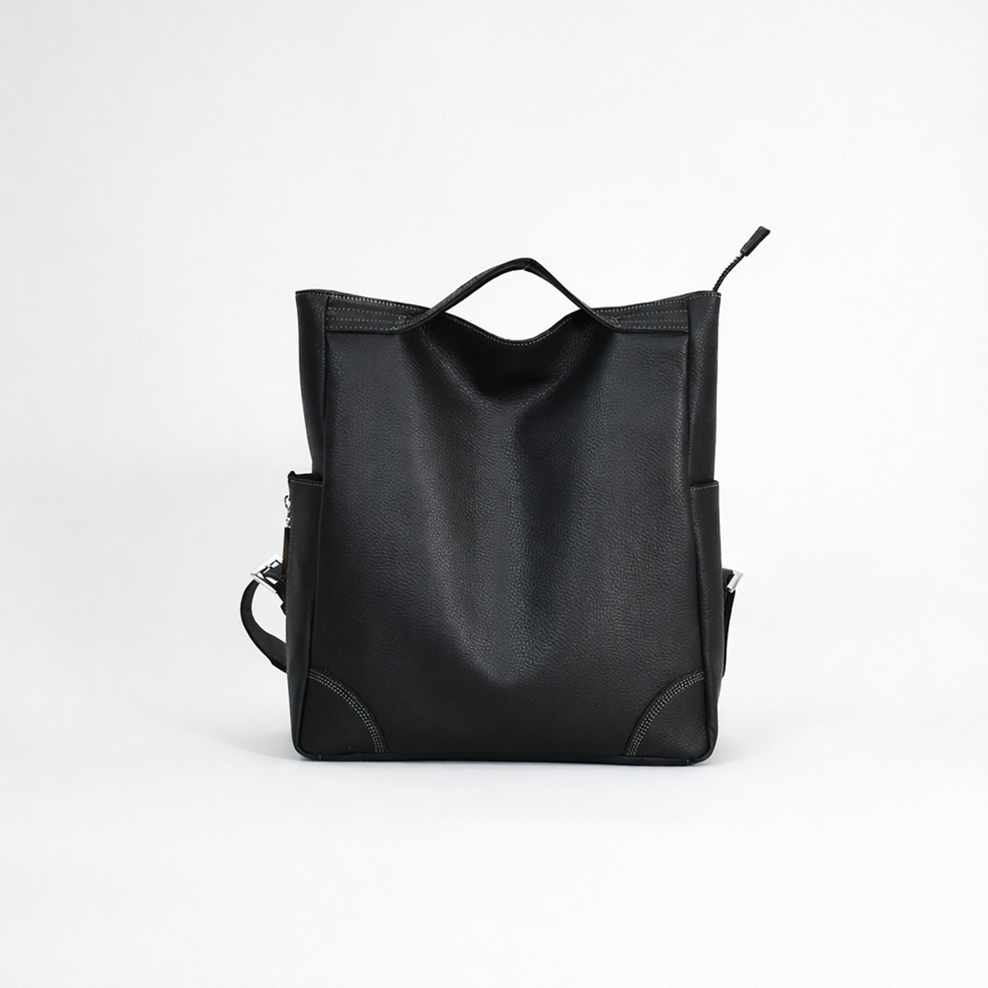 Genuine leather multi-functional shoulder pouch
