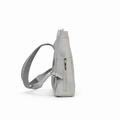 Genuine leather multi-functional shoulder pouch