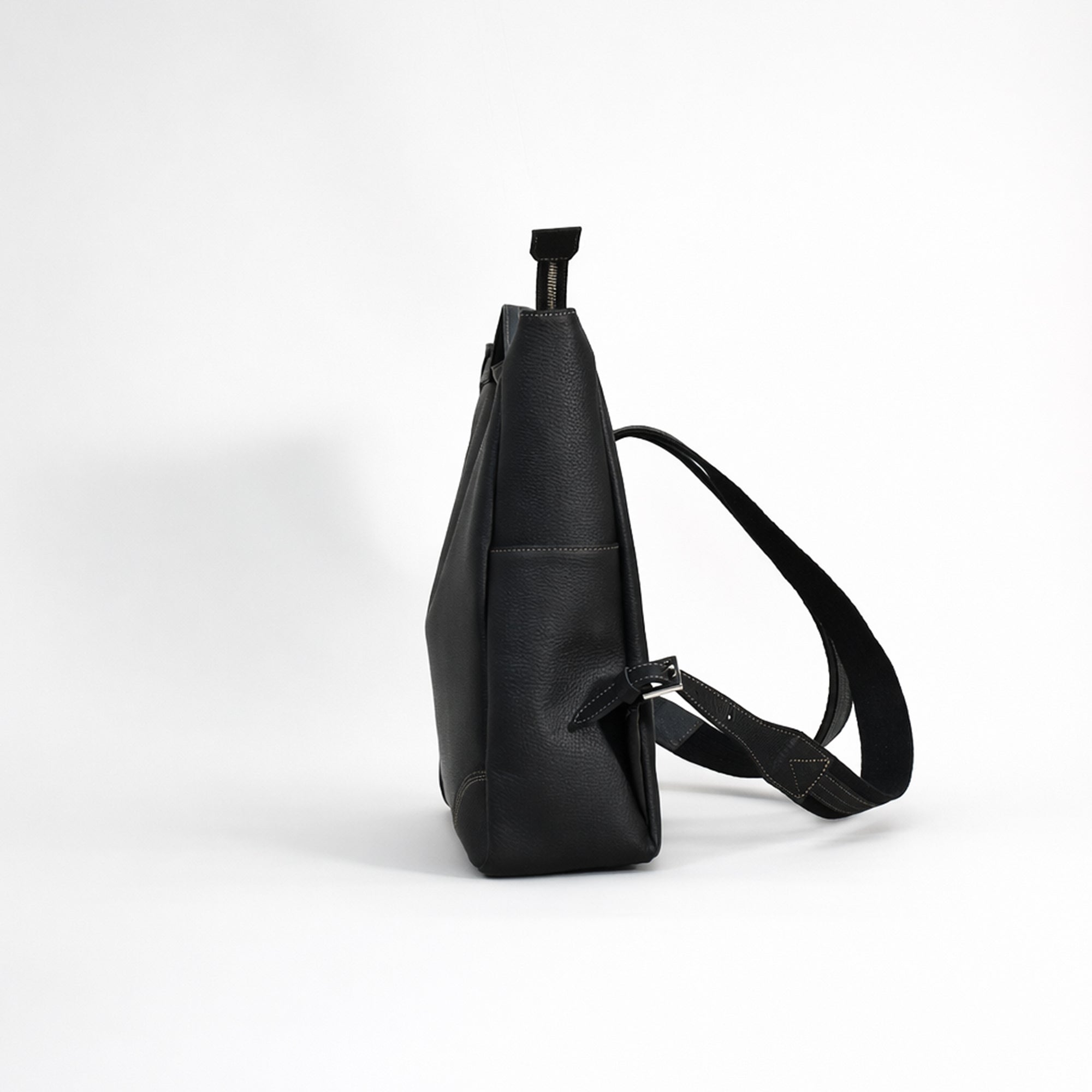 Genuine leather multi-functional shoulder pouch