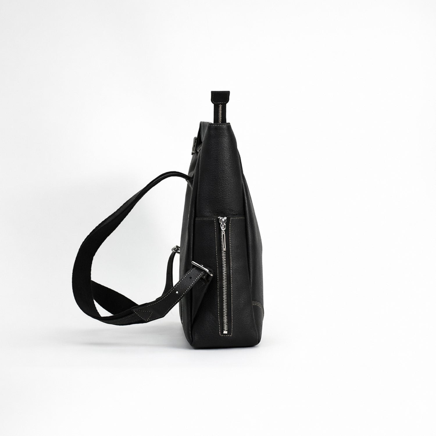 Genuine leather multi-functional shoulder pouch