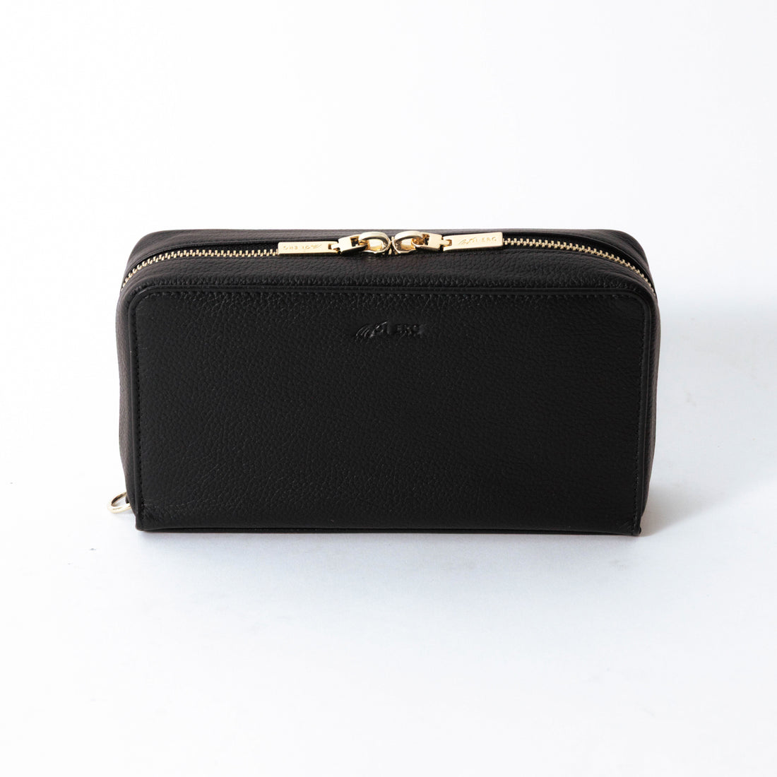 Genuine leather multi-functional shoulder pouch